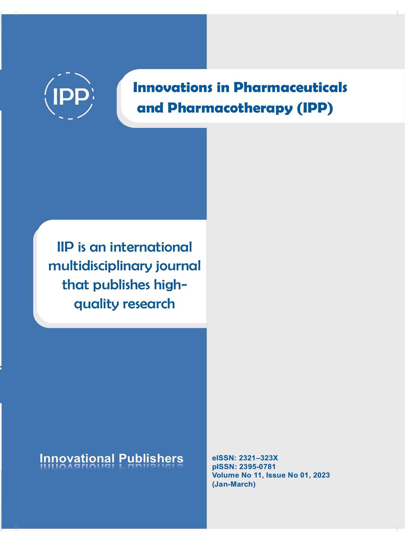 international journal of applied pharmaceutics indexing